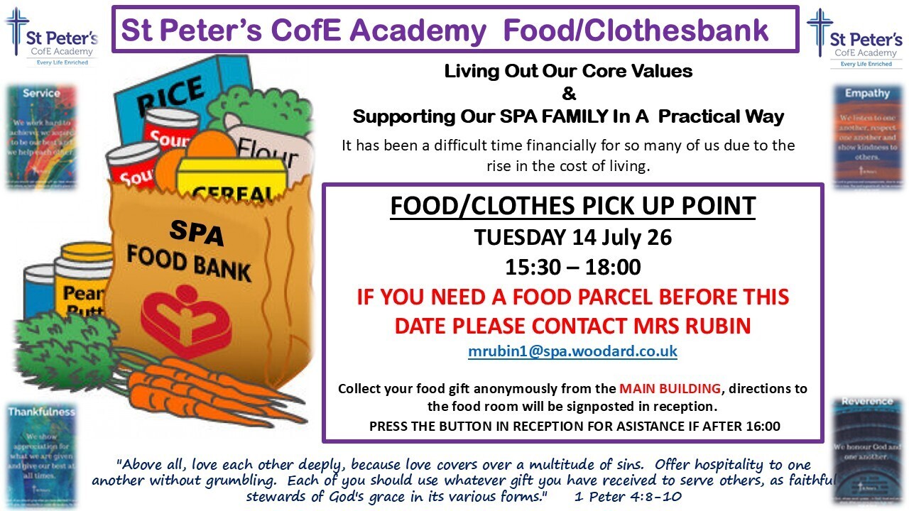 FOOD BANK JULY 26